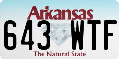 AR license plate 643WTF
