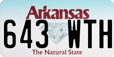 AR license plate 643WTH