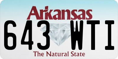 AR license plate 643WTI