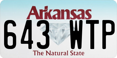 AR license plate 643WTP