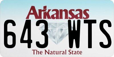 AR license plate 643WTS