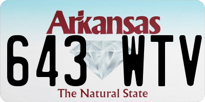 AR license plate 643WTV