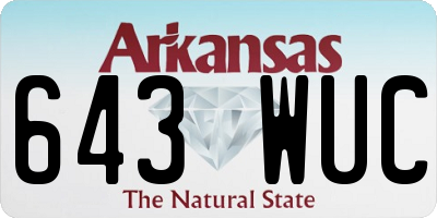 AR license plate 643WUC