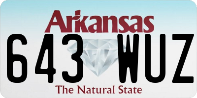 AR license plate 643WUZ