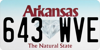 AR license plate 643WVE