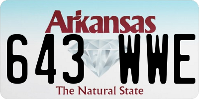 AR license plate 643WWE