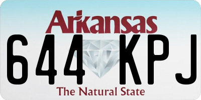 AR license plate 644KPJ