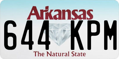 AR license plate 644KPM