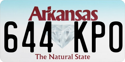 AR license plate 644KPO