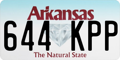 AR license plate 644KPP