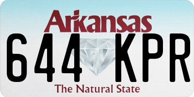 AR license plate 644KPR