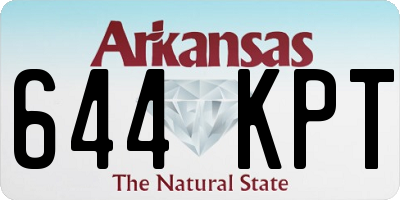 AR license plate 644KPT