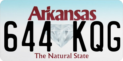 AR license plate 644KQG