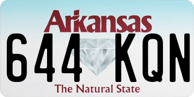 AR license plate 644KQN