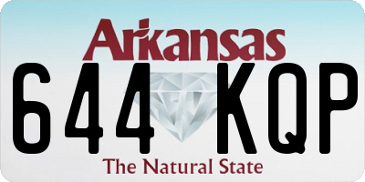 AR license plate 644KQP