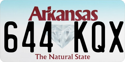 AR license plate 644KQX