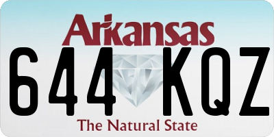 AR license plate 644KQZ