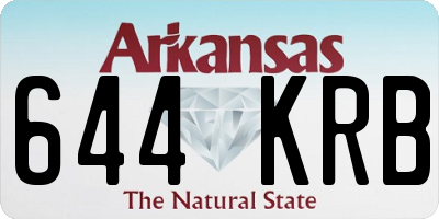 AR license plate 644KRB