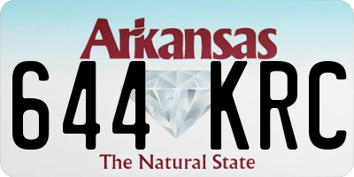 AR license plate 644KRC