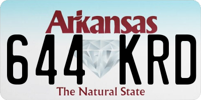 AR license plate 644KRD