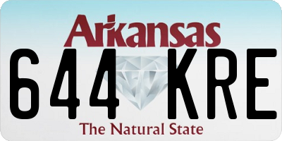 AR license plate 644KRE