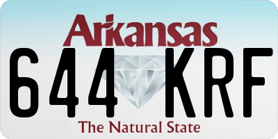 AR license plate 644KRF