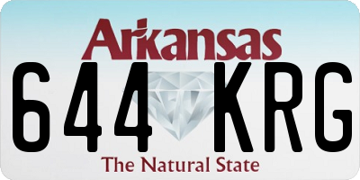 AR license plate 644KRG