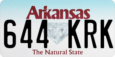 AR license plate 644KRK