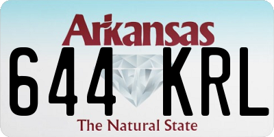 AR license plate 644KRL