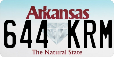 AR license plate 644KRM