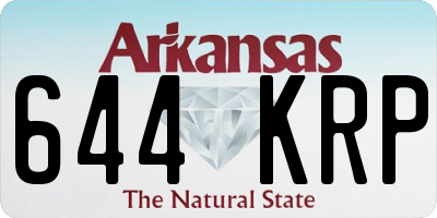 AR license plate 644KRP