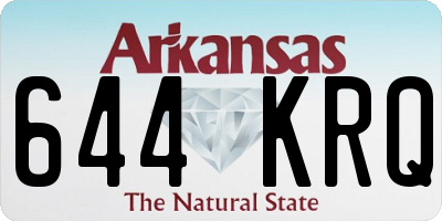 AR license plate 644KRQ