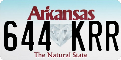AR license plate 644KRR