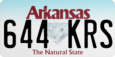 AR license plate 644KRS