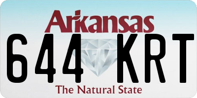 AR license plate 644KRT