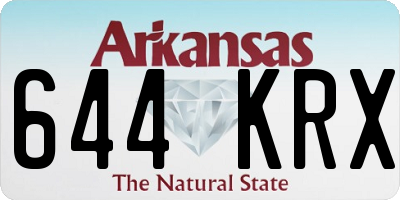 AR license plate 644KRX