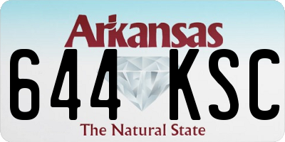 AR license plate 644KSC