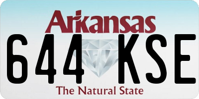 AR license plate 644KSE