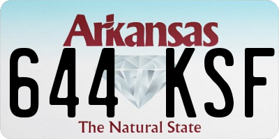 AR license plate 644KSF