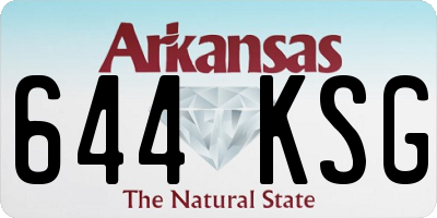 AR license plate 644KSG
