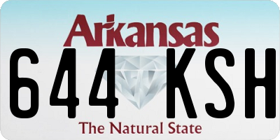 AR license plate 644KSH