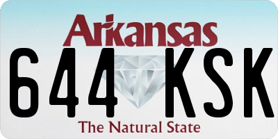 AR license plate 644KSK