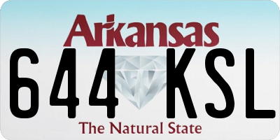 AR license plate 644KSL