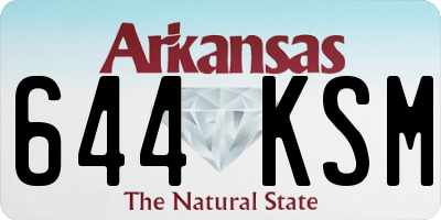 AR license plate 644KSM