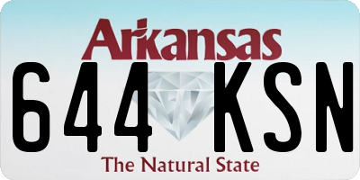 AR license plate 644KSN