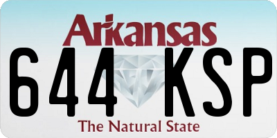 AR license plate 644KSP