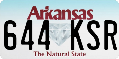 AR license plate 644KSR
