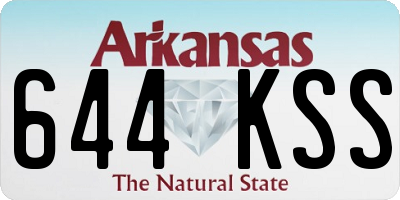 AR license plate 644KSS