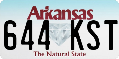 AR license plate 644KST
