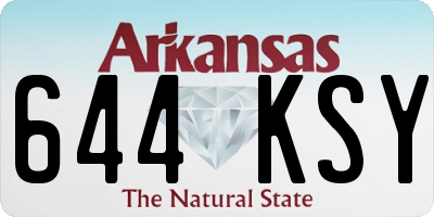 AR license plate 644KSY